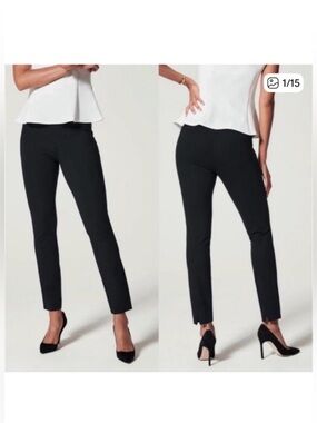 Spanx perfect back seam skinny ankle work pant in navy